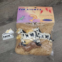 Primal Lite Fun Lights 10 Plastic Pony String Lights, 12 feet long, bag *new
