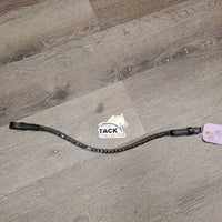 "U" Shaped Single Row Bling Browband, velcro ends *xc/vgc, mnr dirt?dusty, mnr loose bling