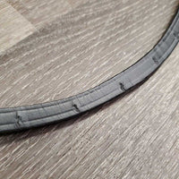 "U" Shaped Single Row Bling Browband, velcro ends *xc/vgc, mnr dirt?dusty, mnr loose bling