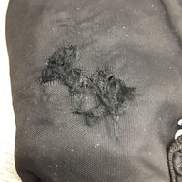 Hvy Nylon Closed Front Stable Sheet, "Buckwold", 2 legs *vgc, mnr dirt, hole, puckers, shrunk, film, snags
