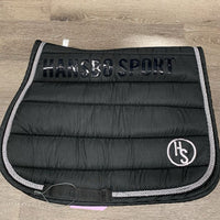 Quilt Jumper Saddle Pad, 2x piping *vgc, mnr hair, threads
