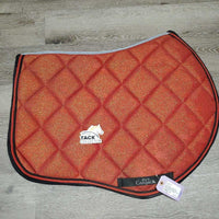 Quilt Jumper Saddle Pad, 2x Piping *gc, clean, bare glitter, peeling, mnr stains, rubs, pills, hair
