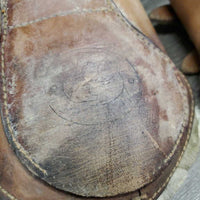 Open Front & Hind Boots, tabs, Fleece & Neoprene Liners *gc, clean & dirty, stains, film, rubs, scrapes, faded, older
