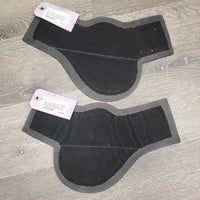 Open Front & Hind Boots, tabs, Fleece & Neoprene Liners *gc, clean & dirty, stains, film, rubs, scrapes, faded, older
