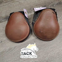 Hind Boots, velcro *gc/fair, stains, clean, stains, v.pilly edges, slices, residue