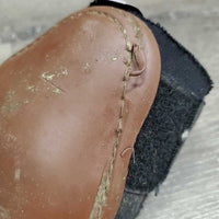 Hind Boots, velcro *gc/fair, stains, clean, stains, v.pilly edges, slices, residue