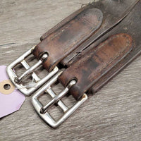 Thick Padded Girth, 1x Els *fair, v.dirty, rubs, hairy, dry, torn els, unstitched