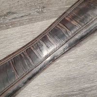 Thick Padded Girth, 1x Els *fair, v.dirty, rubs, hairy, dry, torn els, unstitched