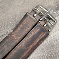 Thick Padded Girth, 1x Els *fair, v.dirty, rubs, hairy, dry, torn els, unstitched
