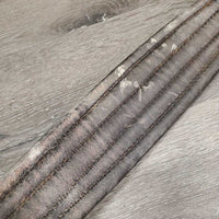 Thick Padded Girth, 1x Els *fair, v.dirty, rubs, hairy, dry, torn els, unstitched
