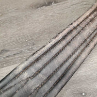 Thick Padded Girth, 1x Els *fair, v.dirty, rubs, hairy, dry, torn els, unstitched