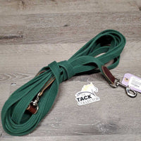 Cotton Web Lunge Line, Swivel, leather tab end *gc/vgc, clean, mnr rubs, faded & edge scrapes