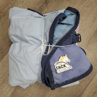 Rain Sheet, 2 legs *gc, wpf, faded, snags, rubs, mnr lining tears, stains