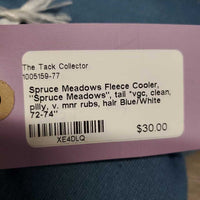 Fleece Cooler, "Spruce Meadows", tail *vgc, clean, pilly, v. mnr rubs, hair