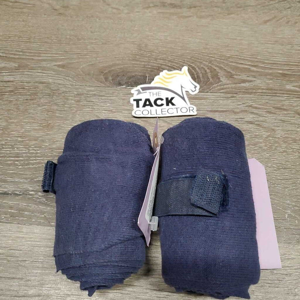 2 Stretchy Cotton Leg Wraps *gc, clean, faed, mnr torn edges, undone stitching