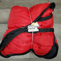 Hvy Stable Blanket, 2 legs *vgc, mnr lining tears, hole, threads, hair, snags
