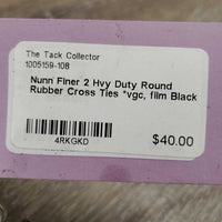 2 Hvy Duty Round Rubber Cross Ties *vgc, film
