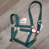 Nylon Halter, snap *gc, dirt, stains, edge rubs & frays, threads, rust, oxidized