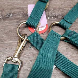 Nylon Halter, snap *gc, dirt, stains, edge rubs & frays, threads, rust, oxidized