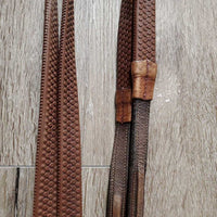 Rsd/Padded Monocrown Bridle, Buckles Flash, Rsd/FS Rubber Reins *vgc, clean, older, mnr dry, rubs & faded
