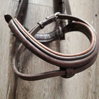 Rsd/Padded Monocrown Bridle, Buckles Flash, Rsd/FS Rubber Reins *vgc, clean, older, mnr dry, rubs & faded
