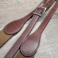 Leather & Elastic Breastplate, Running Martingale Attachment, tag *new