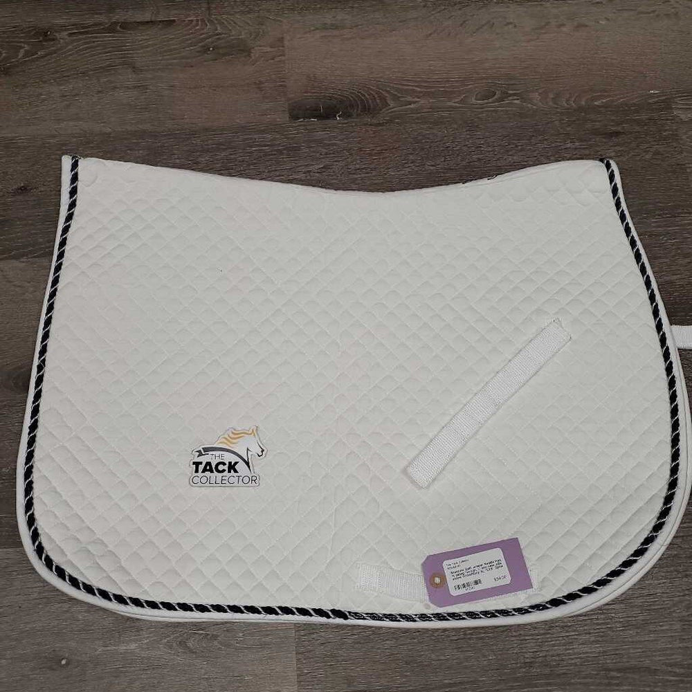 Quilt Jumper Saddle Pad, 1x piping *xc/vgc, v. mnr rubs, pills, stains