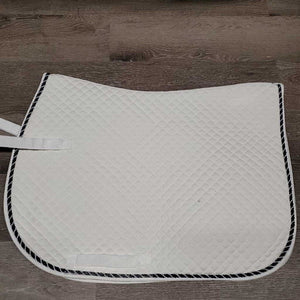 Quilt Jumper Saddle Pad, 1x piping *xc/vgc, v. mnr rubs, pills, stains