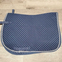 Quilt Jumper Saddle Pad, 1x piping *vgc, clean, faded, rubs, pills, mnr hair
