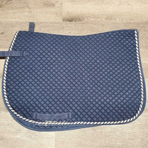 Quilt Jumper Saddle Pad, 1x piping *vgc, clean, faded, rubs, pills, mnr hair