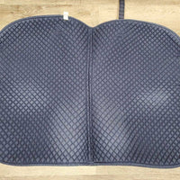 Quilt Jumper Saddle Pad, 1x piping *vgc, clean, faded, rubs, pills, mnr hair
