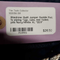 Quilt Jumper Saddle Pad, 1x piping *vgc, rubs, mnr faded, pills
