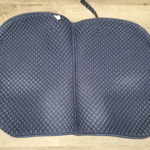 Quilt Jumper Saddle Pad, 1x piping *gc, clean, faded, rubs, pills, puckers, curled edge, mnr hair