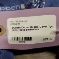 Cotton Saddle Cover *gc, clean, faded
