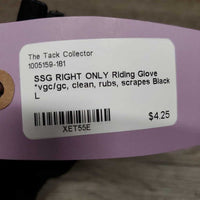 RIGHT ONLY Riding Glove *vgc/gc, clean, rubs, scrapes