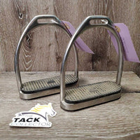 Fine Hvy Stirrup Irons, grips *gc, clean & dirty, stains, scuffs