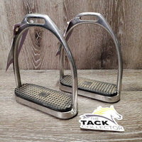 Fine Hvy Stirrup Irons, grips *gc, clean, stains, scuffs