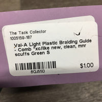 Light Plastic Braiding Guide - Comb *xc/like new, clean, mnr scuffs