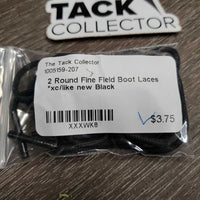 2 Round Fine Field Boot Laces *xc/like new
