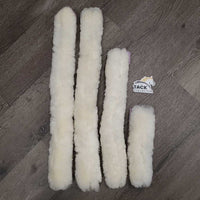 Breastplate Sheepskin Covers - 4 Pieces *like new, clean
