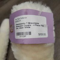 Breastplate Sheepskin Covers - 4 Pieces *like new, clean
