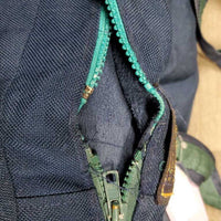 Fleece Lined Cordura Saddle Carry - Storage Bag, Shoulder Strap *gc, clean, older, BROKEN Zipper, v.rubbed
