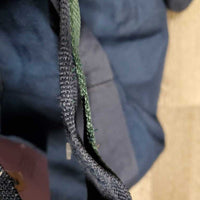 Fleece Lined Cordura Saddle Carry - Storage Bag, Shoulder Strap *gc, clean, older, BROKEN Zipper, v.rubbed