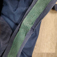 Fleece Lined Cordura Saddle Carry - Storage Bag, Shoulder Strap *gc, clean, older, BROKEN Zipper, v.rubbed