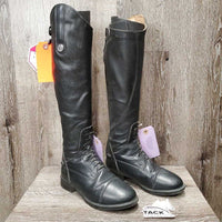 JUNIORS Field Boots, zip *vgc, clean, loose & folded insoles, mnr peeled spots - R
