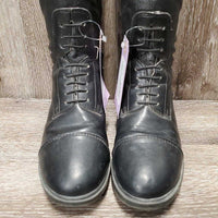 JUNIORS Field Boots, zip *vgc, clean, loose & folded insoles, mnr peeled spots - R

