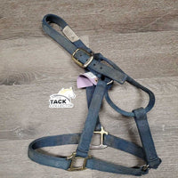 Thick Nylon Halter *gc/fair, v.stained, dirty & faded, hair, edge: rubs & frays
