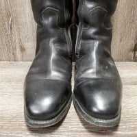 Dressage Boots, Zips, Blue Forms, Blue Boot Bag *vgc, dusty, rubs, scratches, aftermarket zips? (inside tabs)

