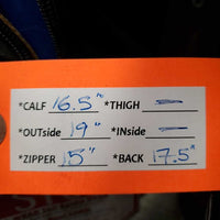 Dressage Boots, Zips, Blue Forms, Blue Boot Bag *vgc, dusty, rubs, scratches, aftermarket zips? (inside tabs)
