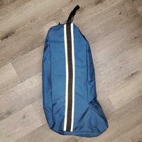 Dressage Boots, Zips, Blue Forms, Blue Boot Bag *vgc, dusty, rubs, scratches, aftermarket zips? (inside tabs)
